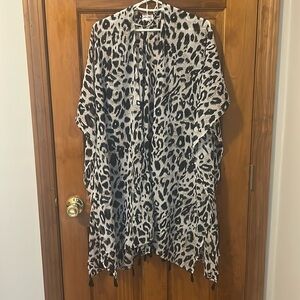 Ultra Pink Animal Print Cover Up